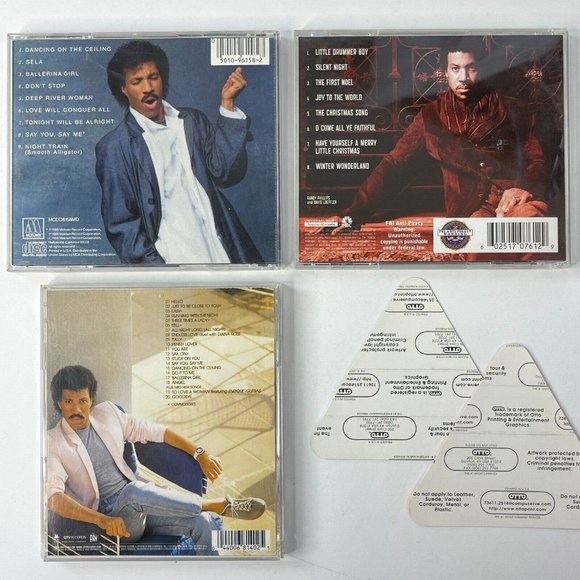 Lionel Richie 4 CD After Show Concert Pass Lot Hits + Dancing Ceiling UK + Xmas - Picture 5 of 11